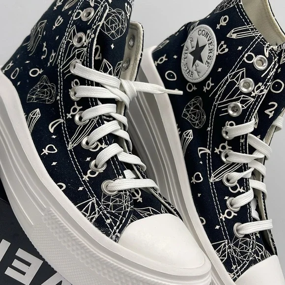 Converse WMNS CTAS MOVE HI
BLACK/NATURAL IVORY A03725C Platforms Sneakers - Picture 6 of 16